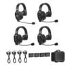 Saramonic WiTalk-WT4S 4-Person Full-Duplex 1.9GHz Wireless Single-Ear Headset Intercom System with Hard Case
