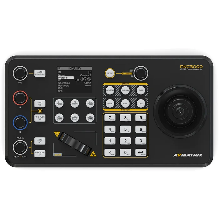 PKC3000 2 AVMATRIX Professional IP & Serial PTZ Camera Joystick Controller PKC3000
