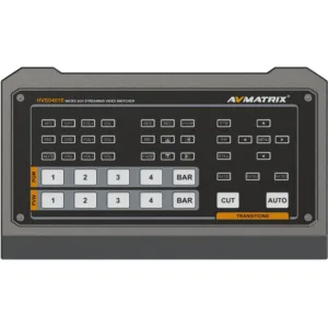 AVMATRIX Micro 4-Channel HDMI & DP Video Switcher with Streaming & Recording HVS0401E