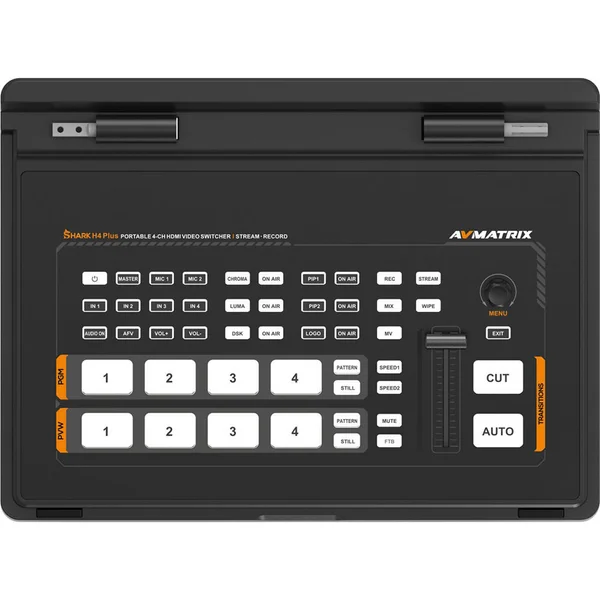 Shark H4 Plus 2 AVMATRIX Shark H4 PLUS 4-Channel HDMI Video Switcher with 10.1" IPS Display
